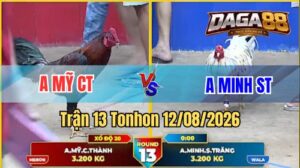 Trận 13 Tonhon Ngày 12/08/2026 trên DAGA88